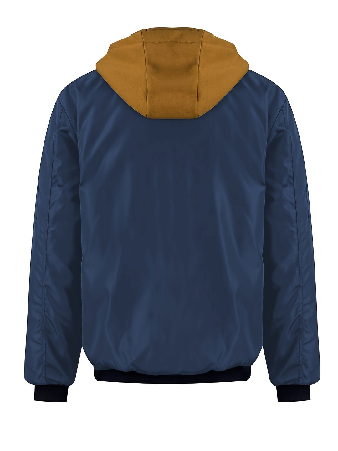 Emerson bomber jacket sleeve pocket close-up in navy