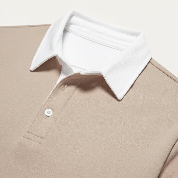 Close-up of Lachlan polo&